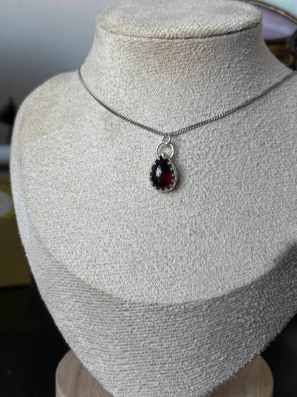Handmade Garnet necklace❤️✨