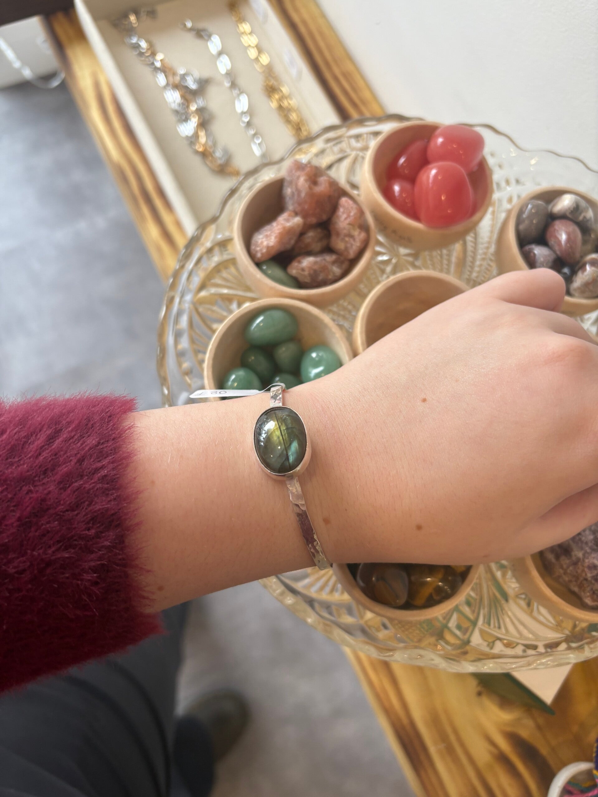 Labradorite Cuff Bangle🔮✨