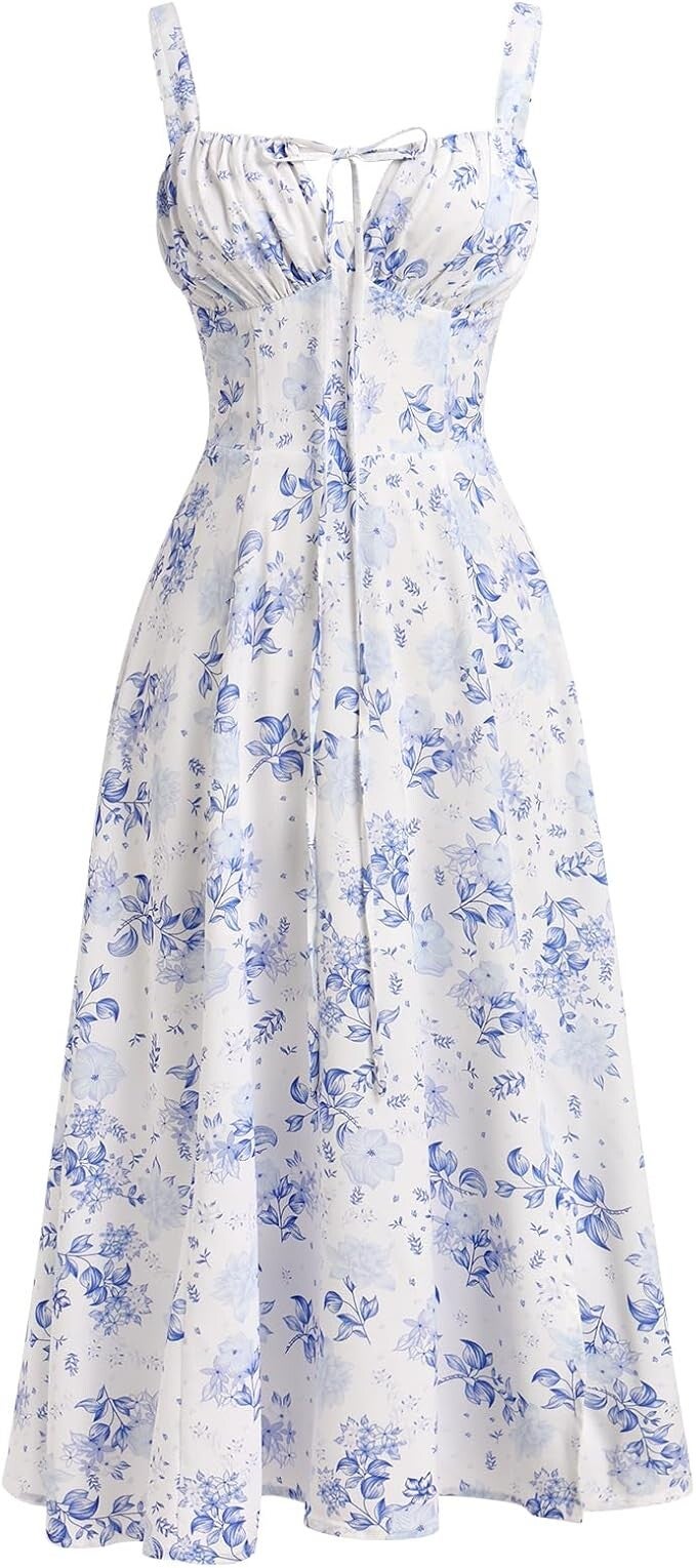 VESTIDO DE CORSE FLORAL PARA MUJER
