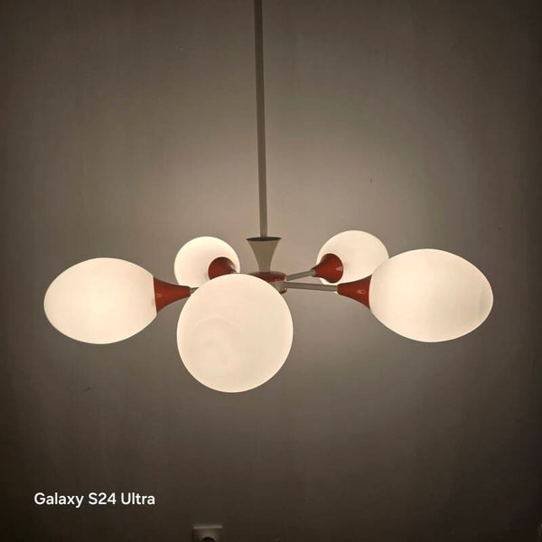 Lustre spoutnik 5 branche des années 70