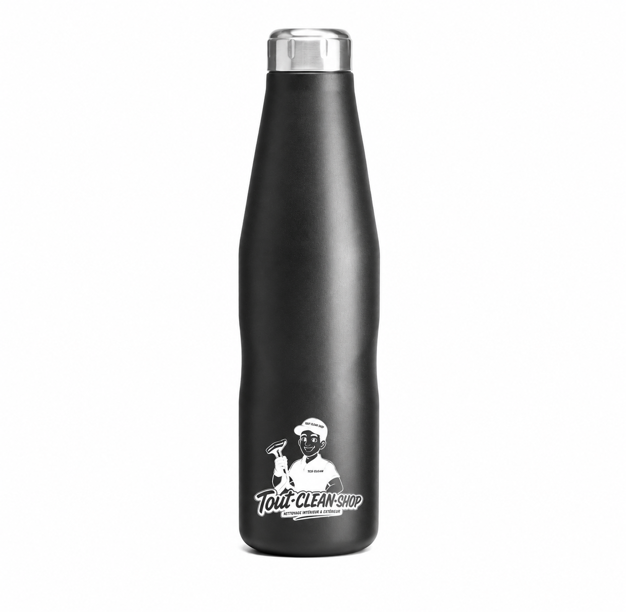 Gourde Isotherme Noire Tout-Clean-Shop – 750 ml