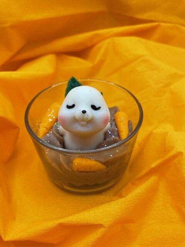 Bougie gourmande Lapine "Mon Doudou"