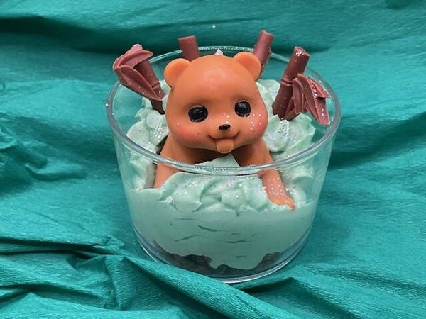 Bougie gourmande panda roux
