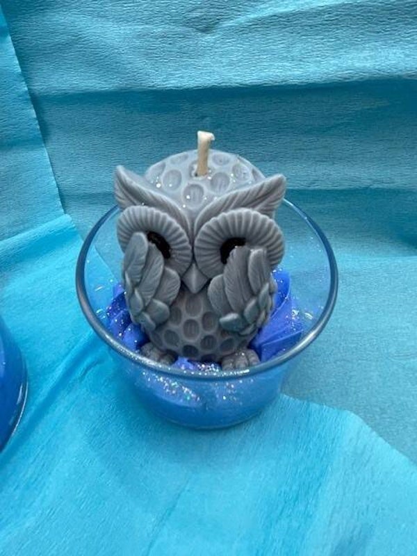 Bougie gourmande hibou