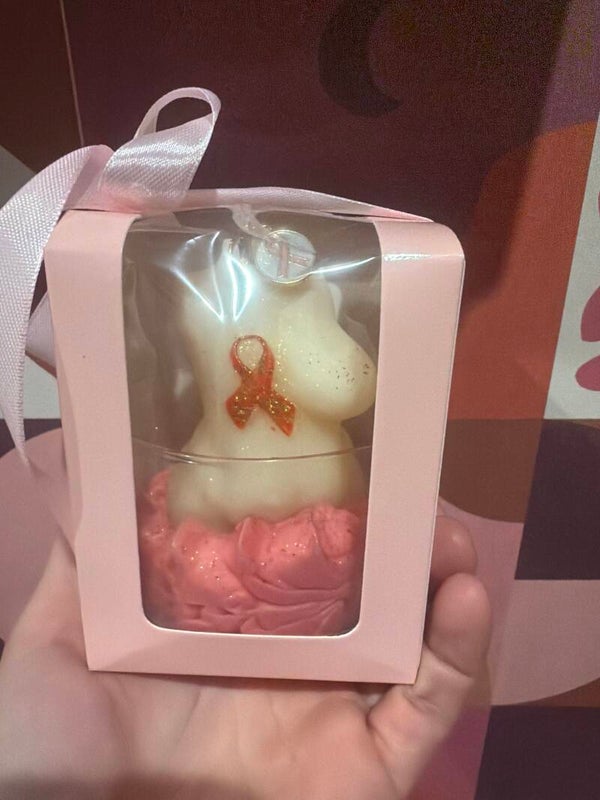 Bougie octobre rose