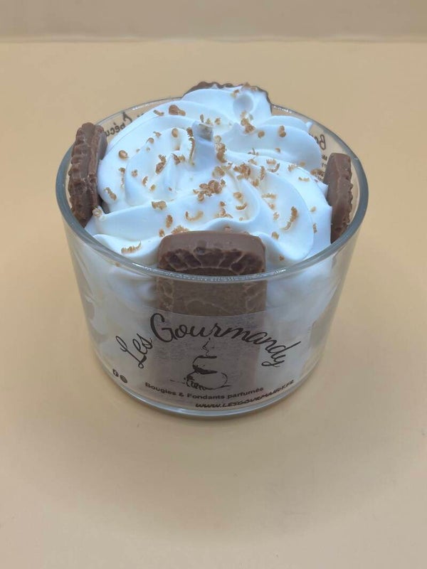 Bougie gourmande spéculos.