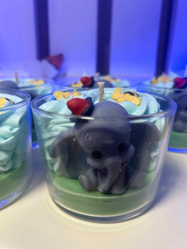 Bougie éléphant 🐘 parfum adoucissant.