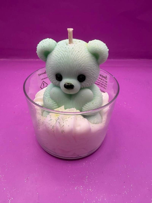 Bougie ours vert