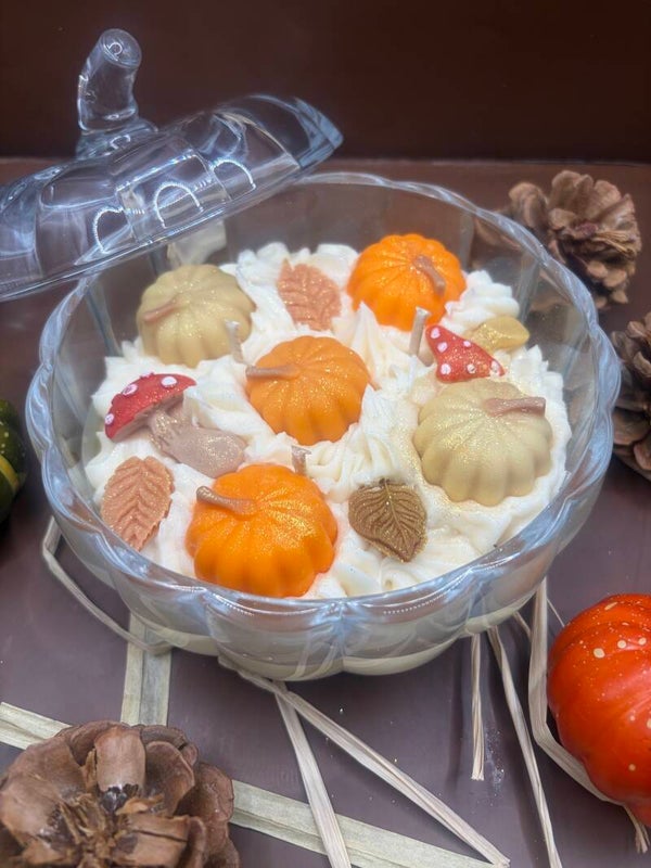Bougie géante automne