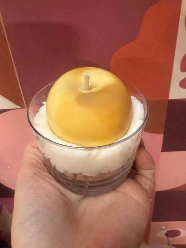 Bougie pomme au four