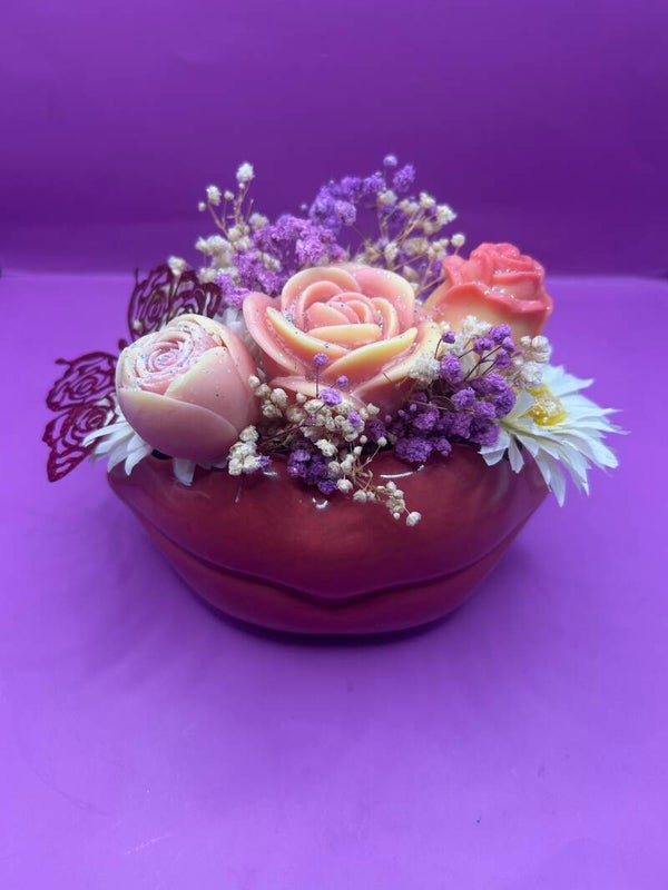 Bouquet vase bouche .