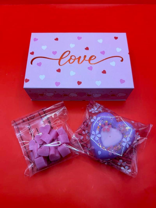 Boîte à music avec fondants parfumés.