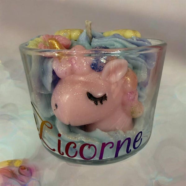 Bougie licorne