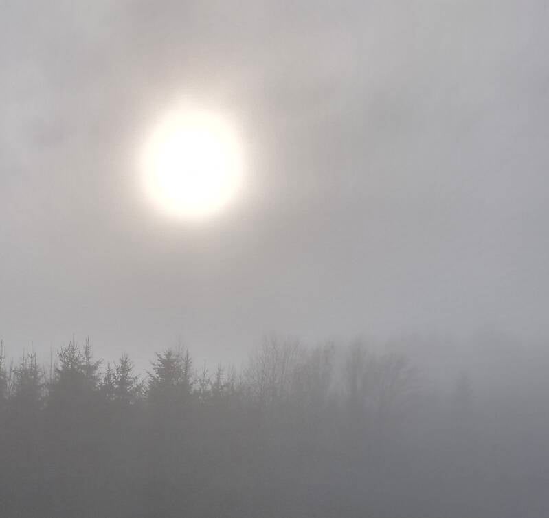 Sonne Nebel Finnland