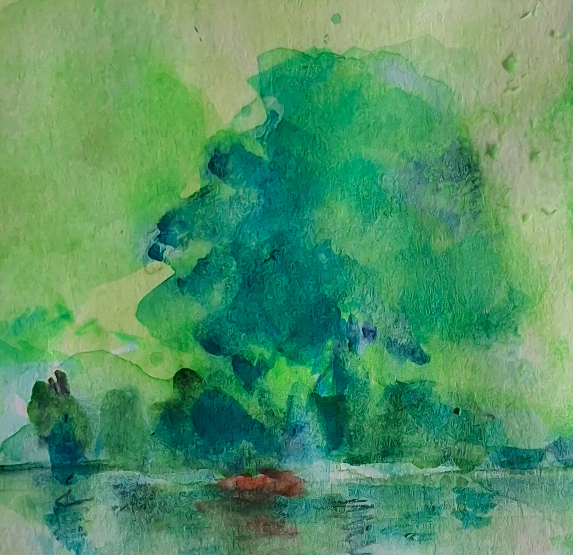 Finnland Wald Herbst Aquarell HPWeiss