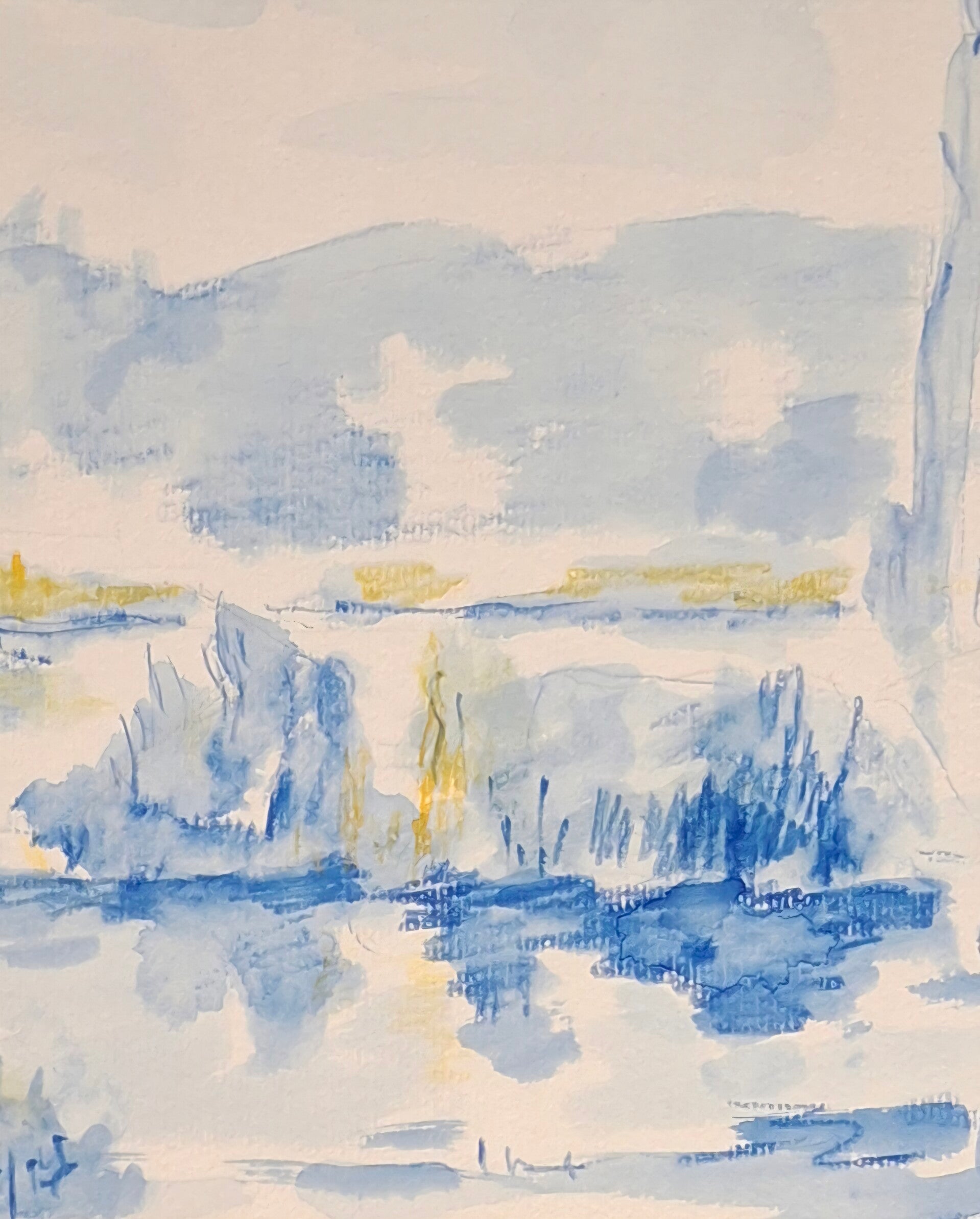Finnland Aquarell HPWeiss Teich