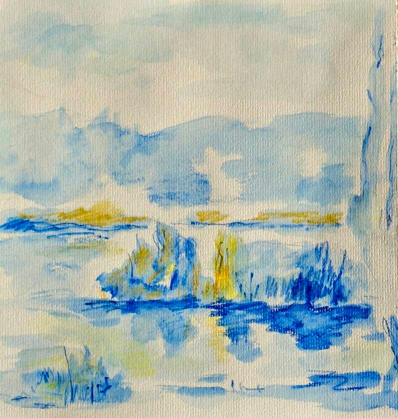 Finnland Nationalpark Aquarell HPWeiss 