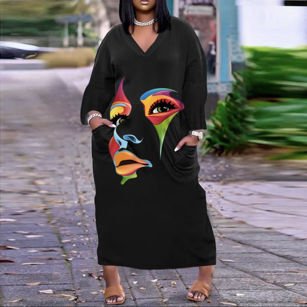Loose dress  with pockets