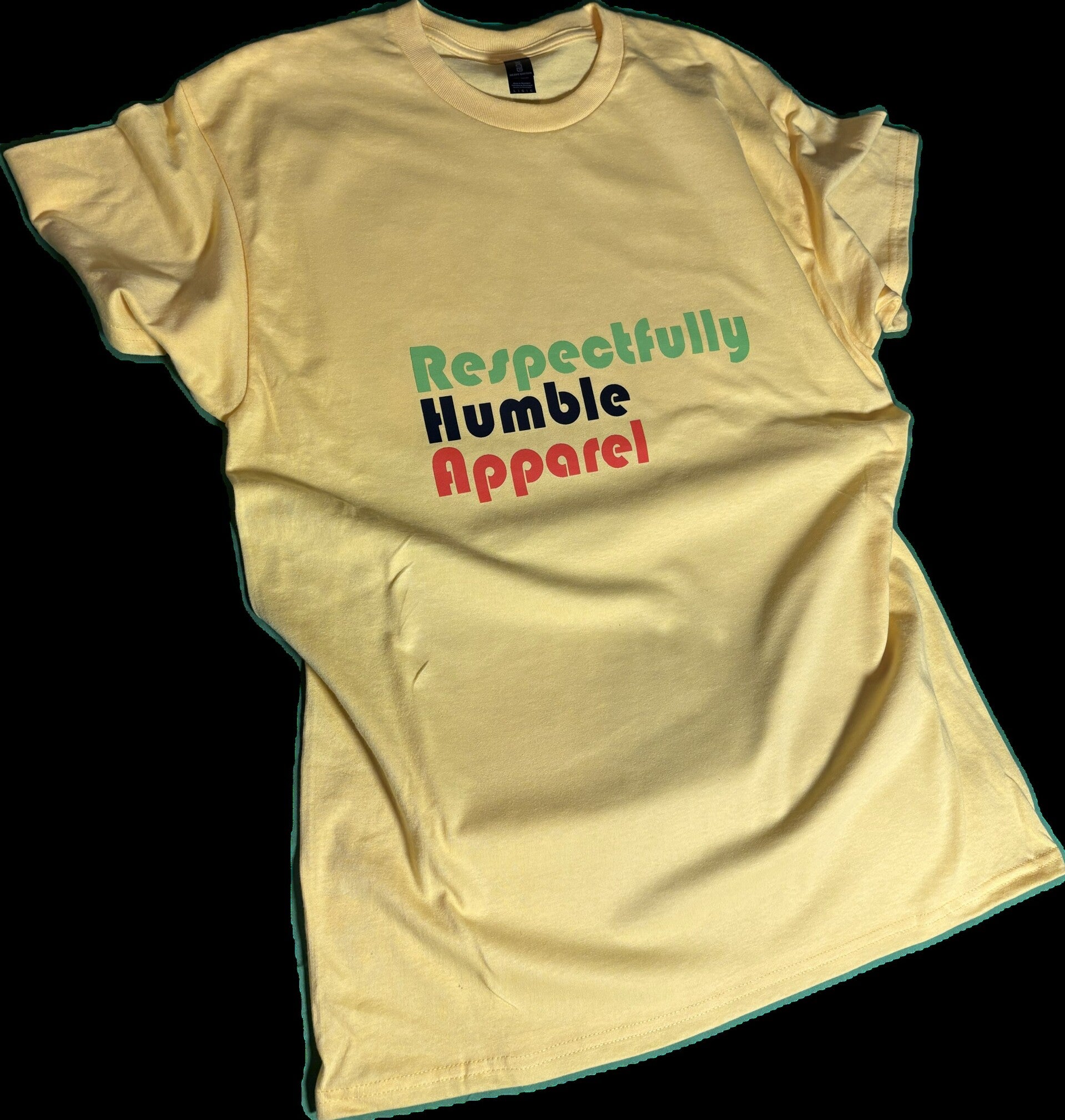 Respectfully Humble Apparel T Shirt (Yellow)