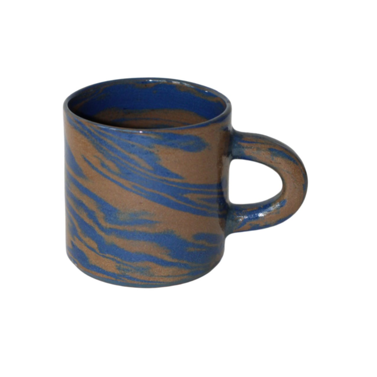 zebra mug blue/brown