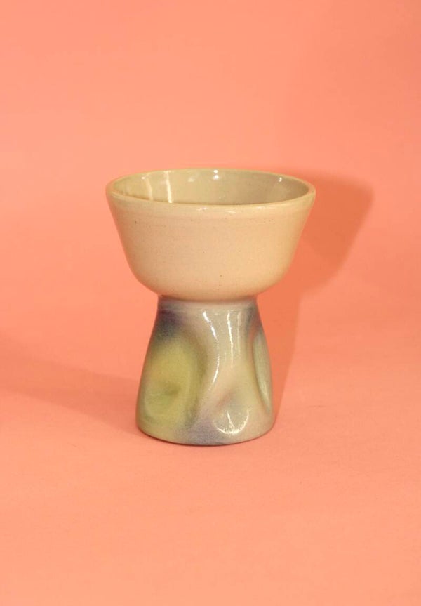 wijnbeker - blauw/groen