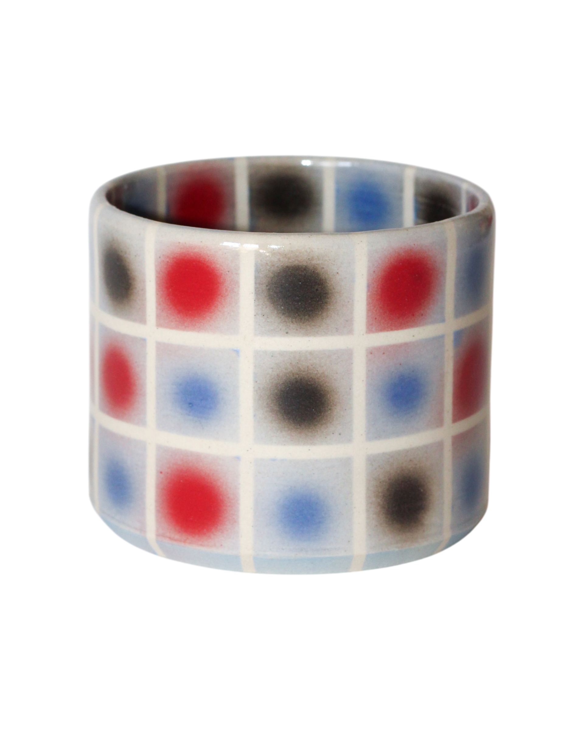 polka cup blue/red/black