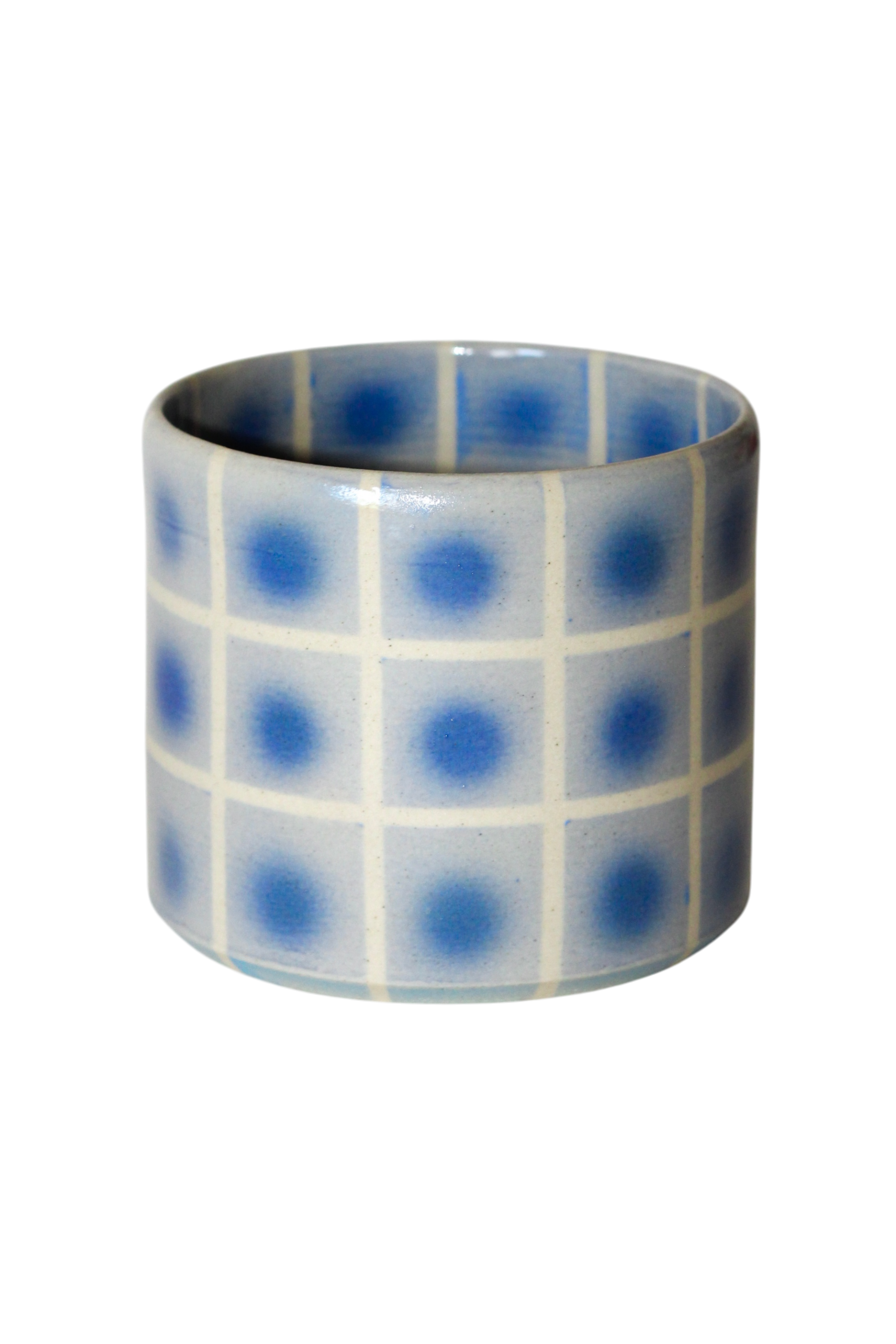 polka cup blue