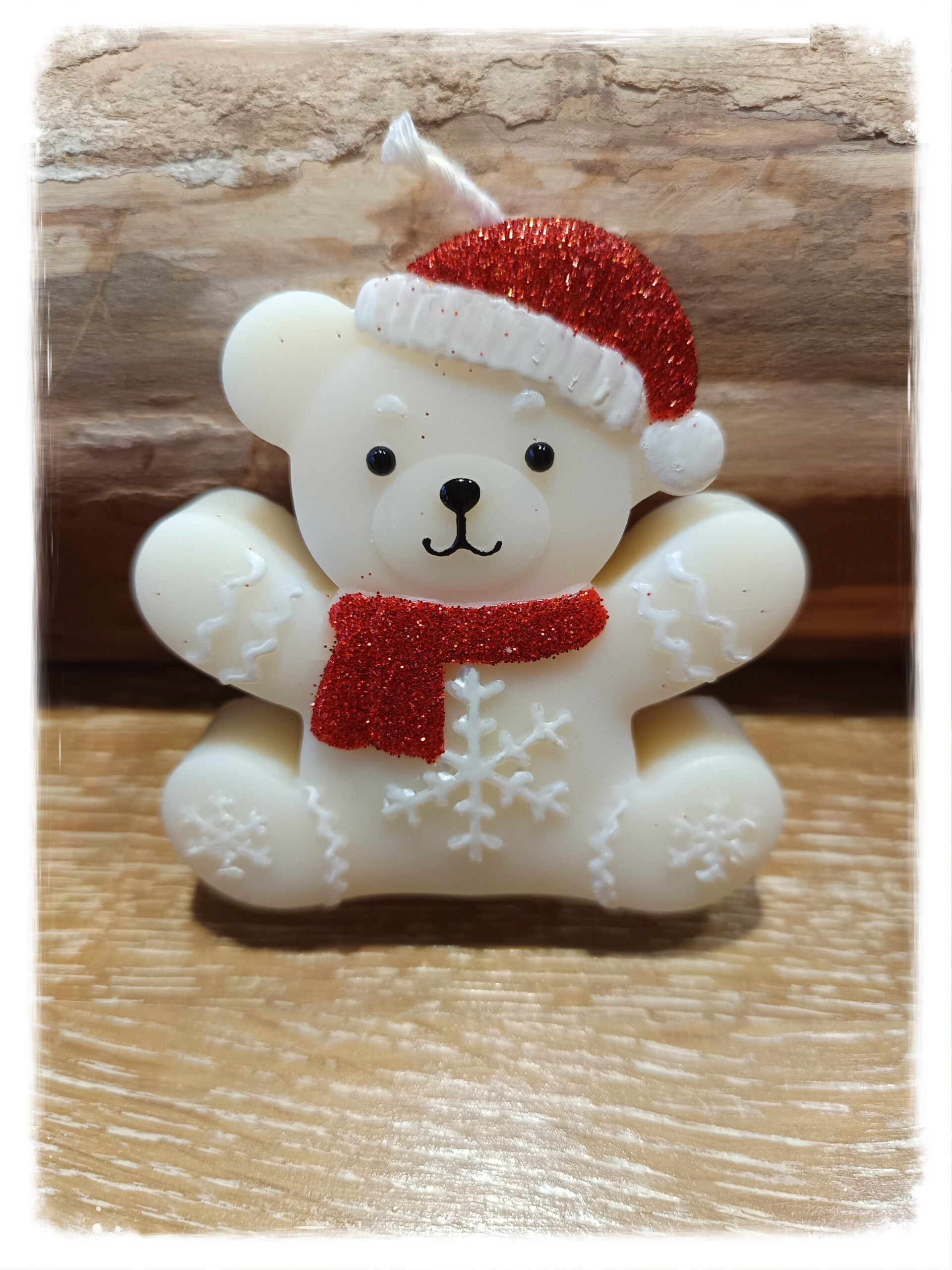 Ourson de noël senteur "sucre d'orge"