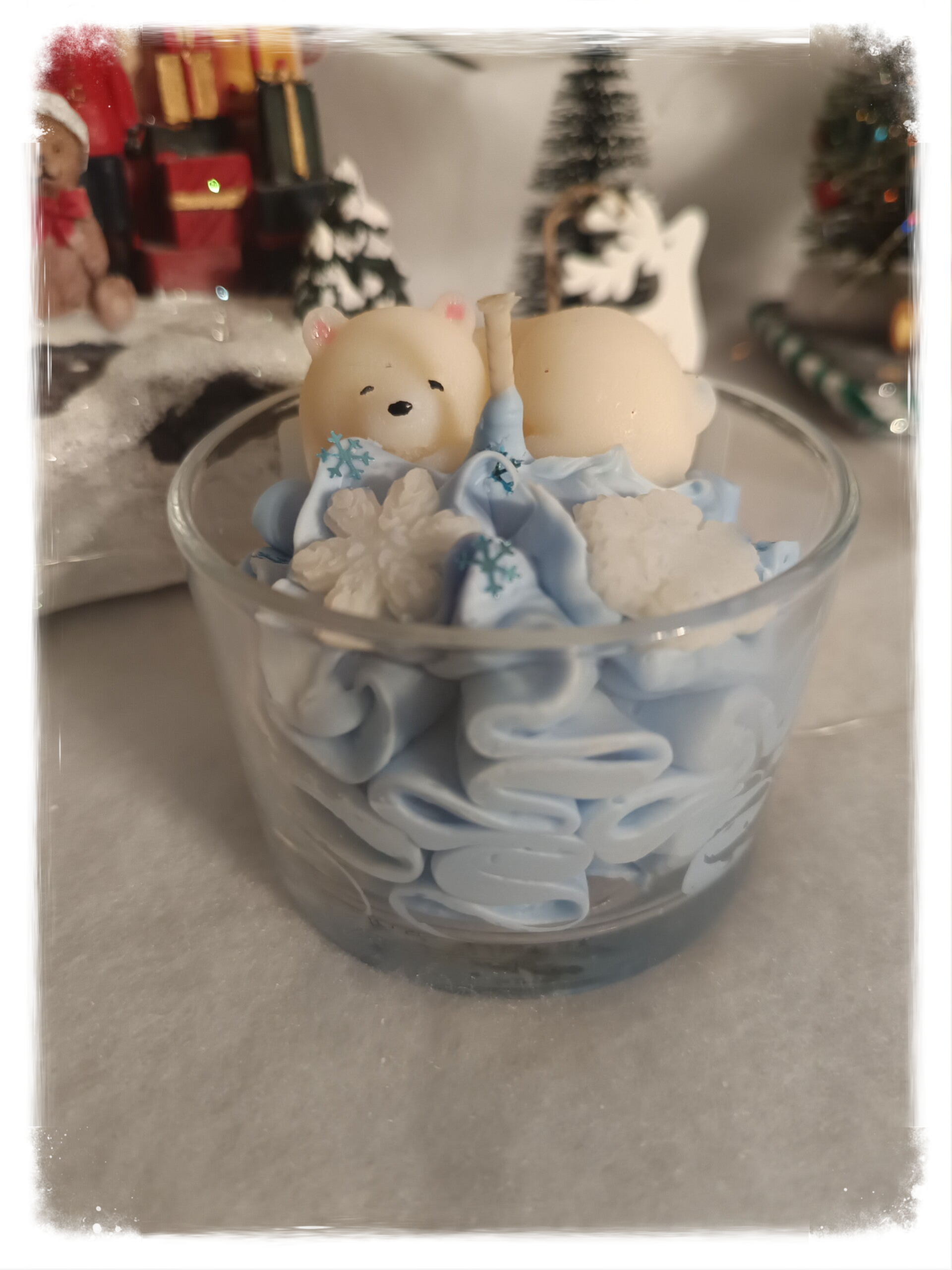 Ourson sur la banquise senteur "Bonbon coco""