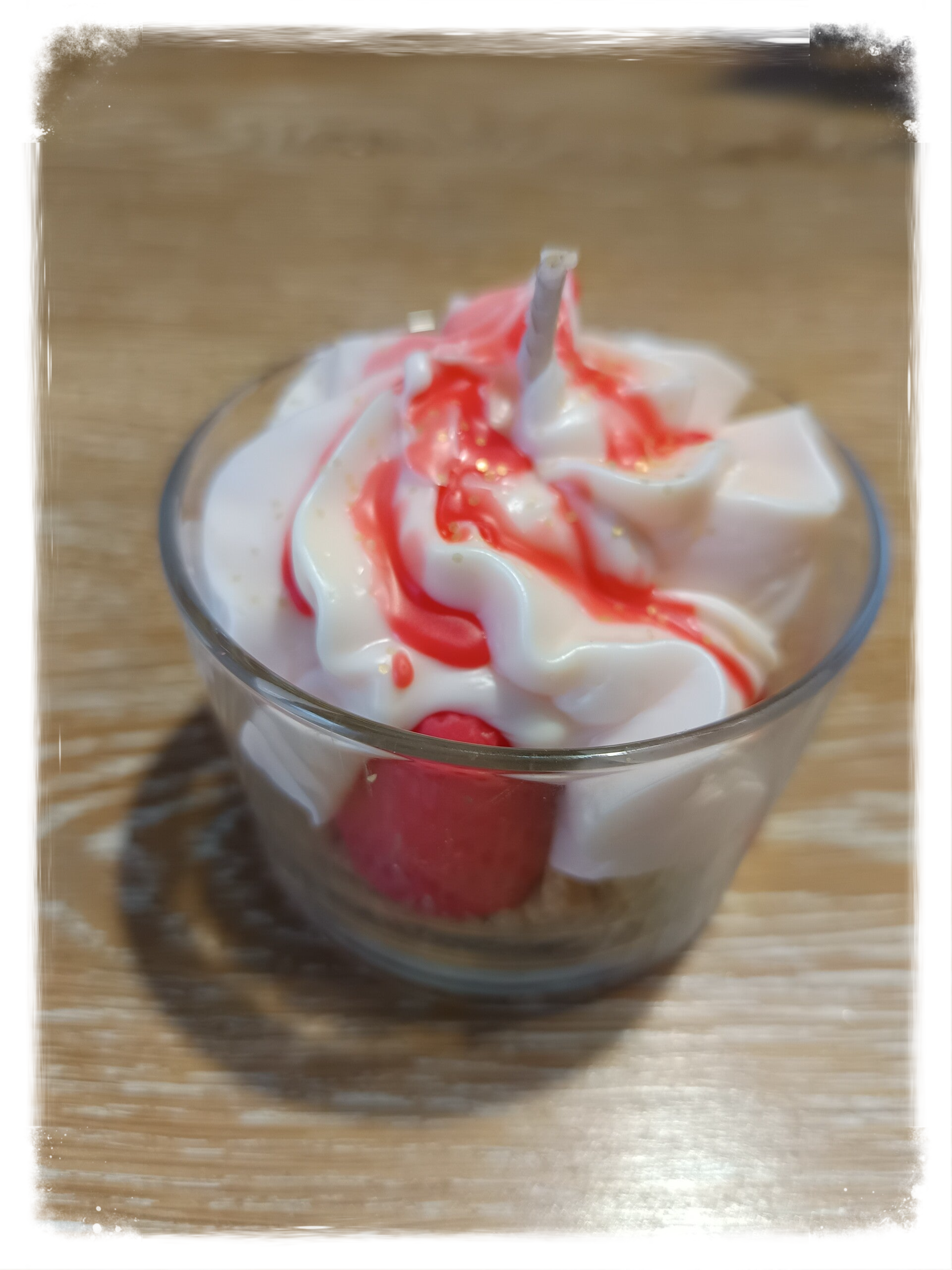 Crumble aux fraise senteur "fraise"