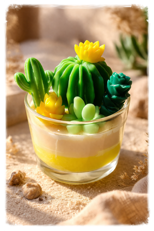 bougie "Cactus" senteur Vanille des iles