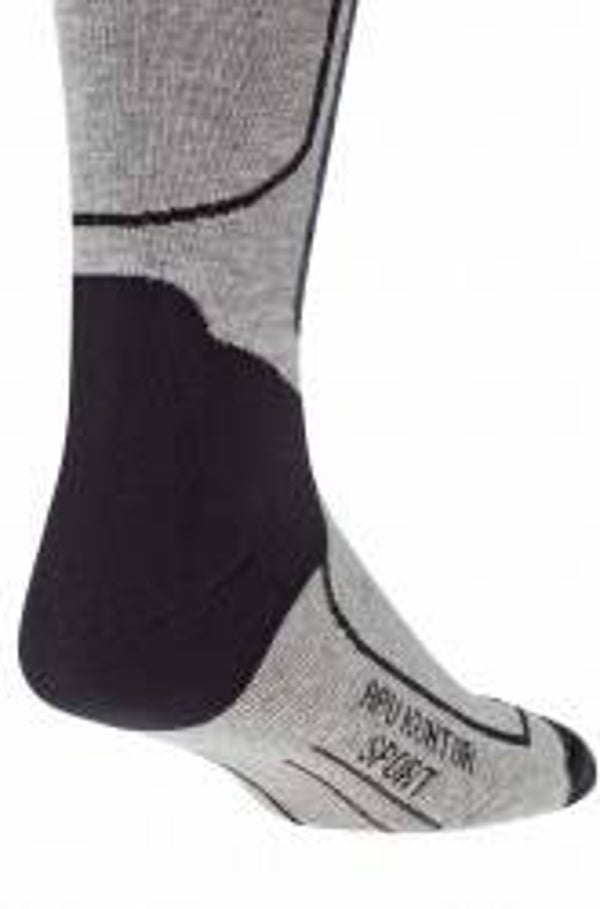 Alpaka Premium SKI/SPORT & REITSOCKEN in Grau