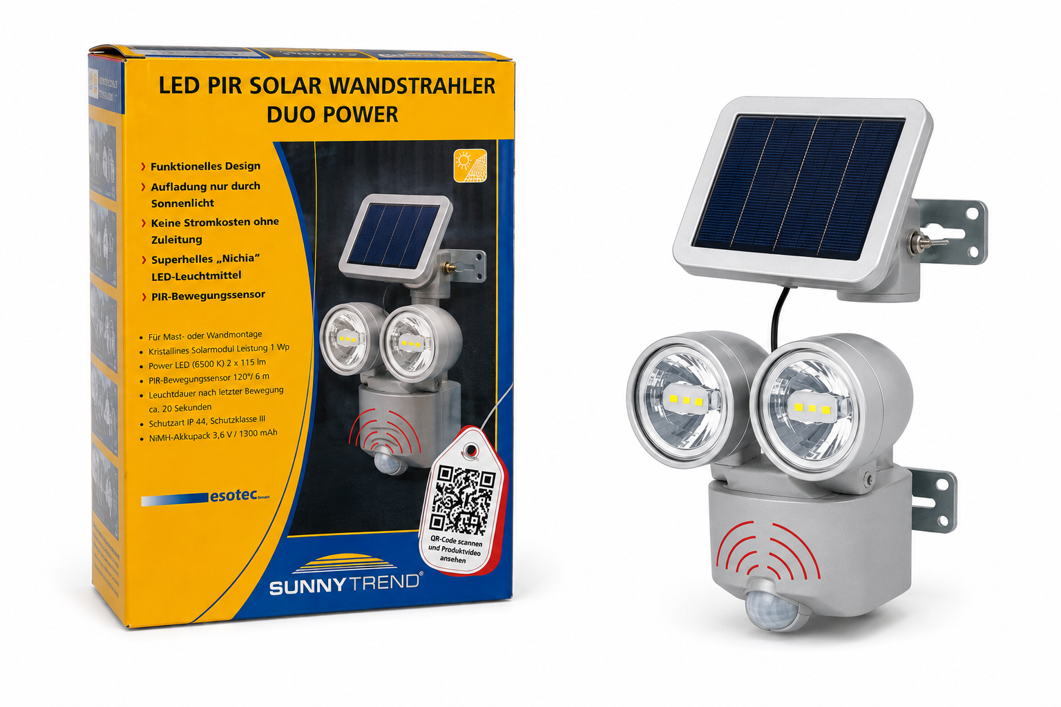 Sunny Trend Solar Wandstrahler Duo Power