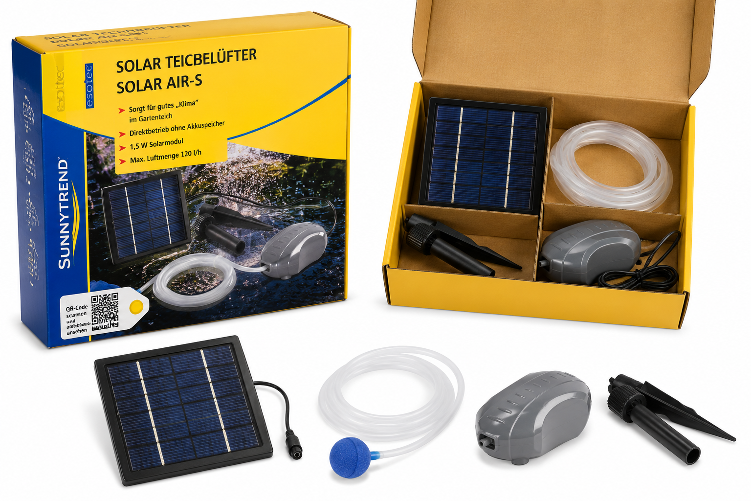 Solar vijverbeluchter voor het beluchten van je vijver.