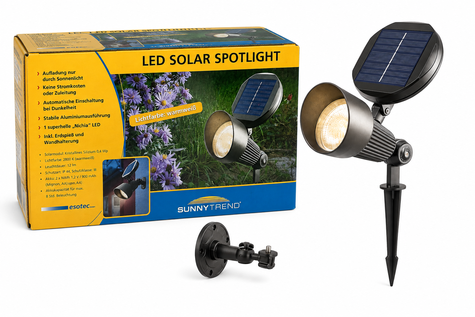 Sunny Trend LED Solar Spotlight.
