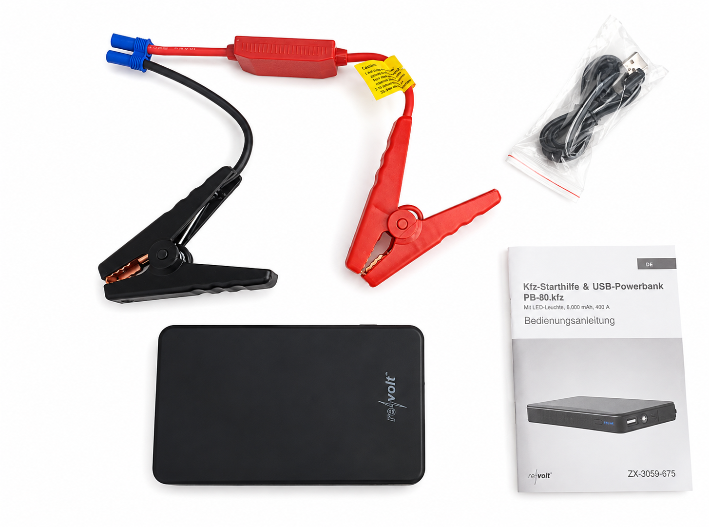 Revolt PB-80.kfz  Auto Startbooster / Powerbank Nieuw