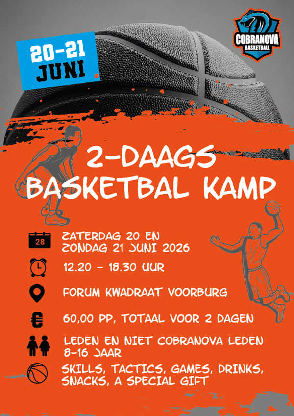 Ticket Basketbal Zomerkamp 20 & 21 juni 2026
