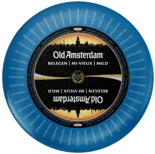 * RECLAME * Old Amsterdam belegen kaas € 0,50  vacumeren extra per stuk kaas