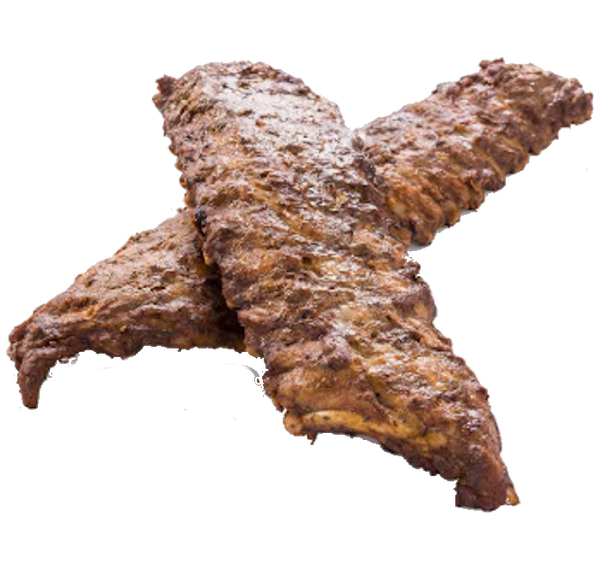 Spareribs  per 2 stuks sous vide gegaard in zak NATUREL    ca. 1100 gram p/kg € 9,95 DIEPVRIES