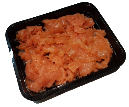 Zalm snippers  500 gram    bevroren