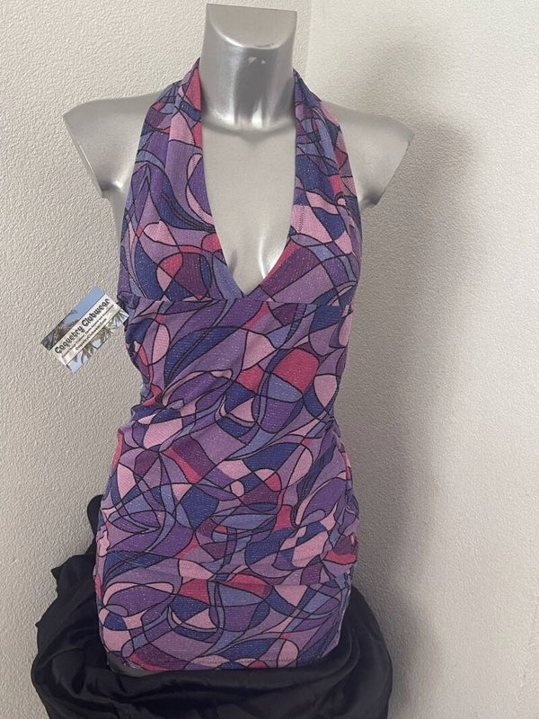 Feestelijk cocktail jurkje haltermodel