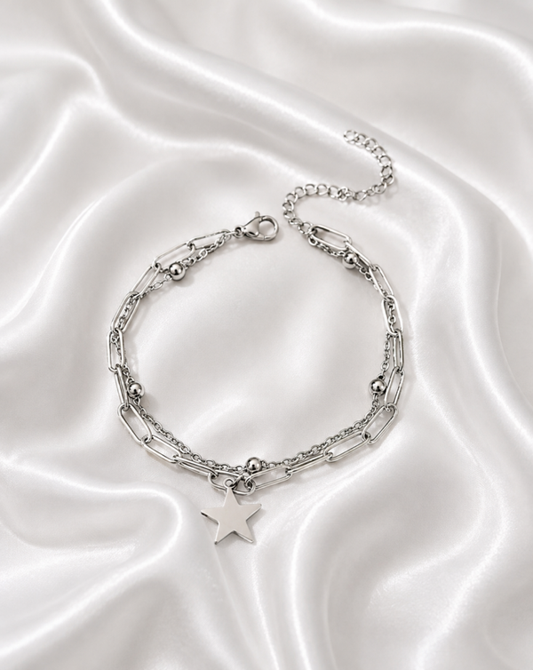 Bracelet double étoile