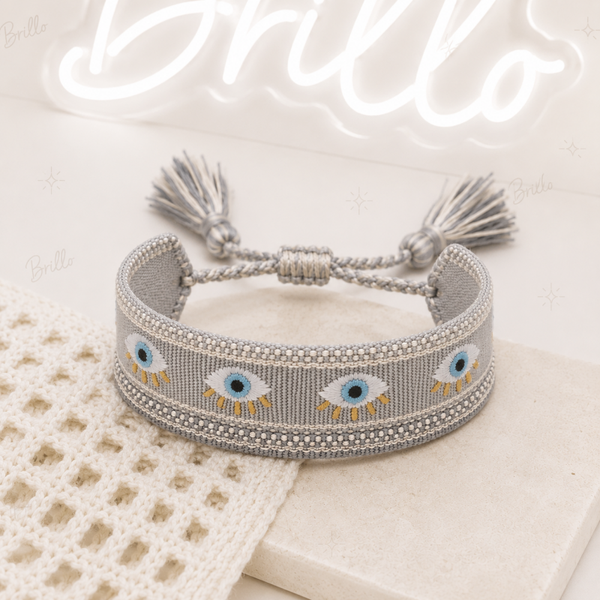 Bracelet tissu œil