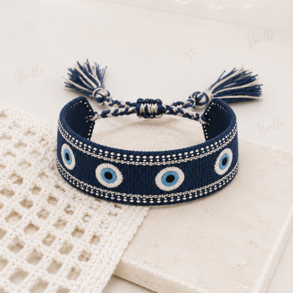 Bracelet tissu œil