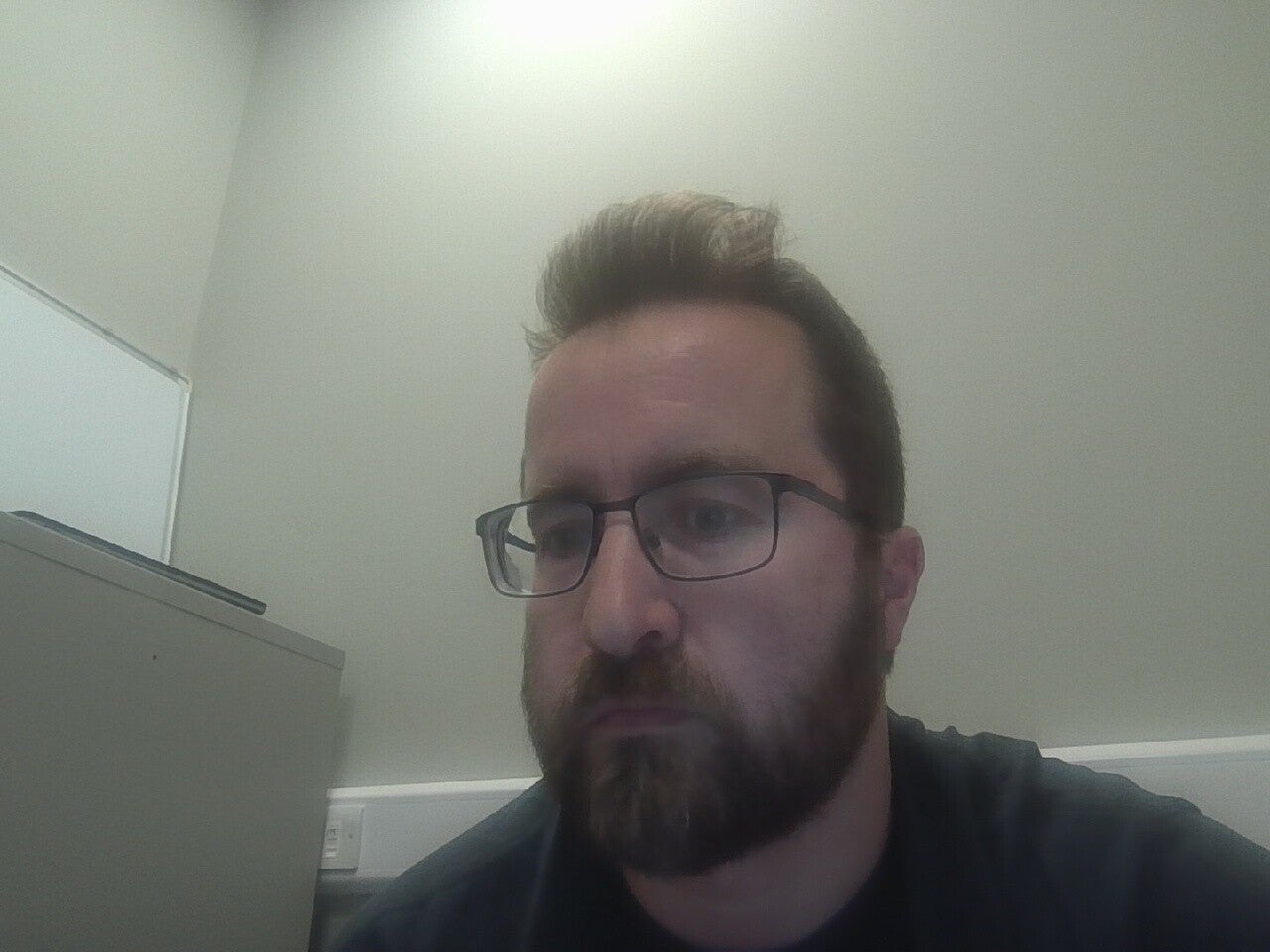 a terrible office selfie 