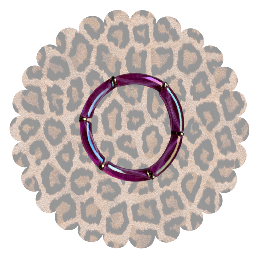 Armband Chunky smal | Roze/Goud