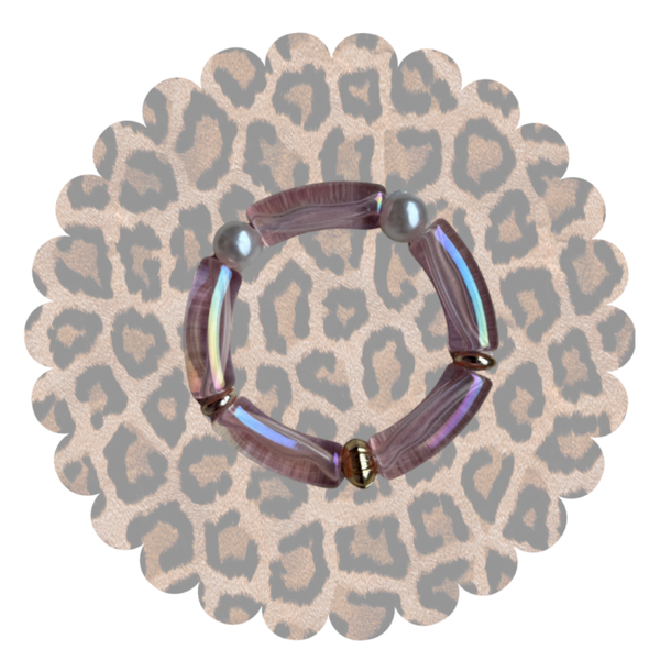Armband Chunky | Roze/Goud