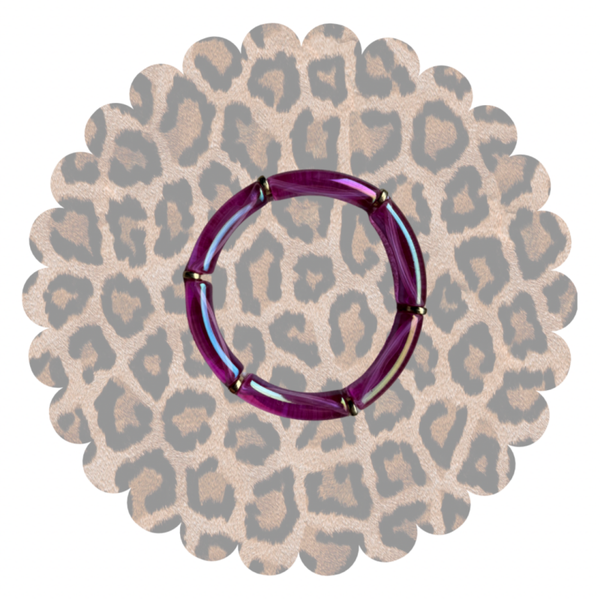 Armband Chunky smal | Roze/Goud