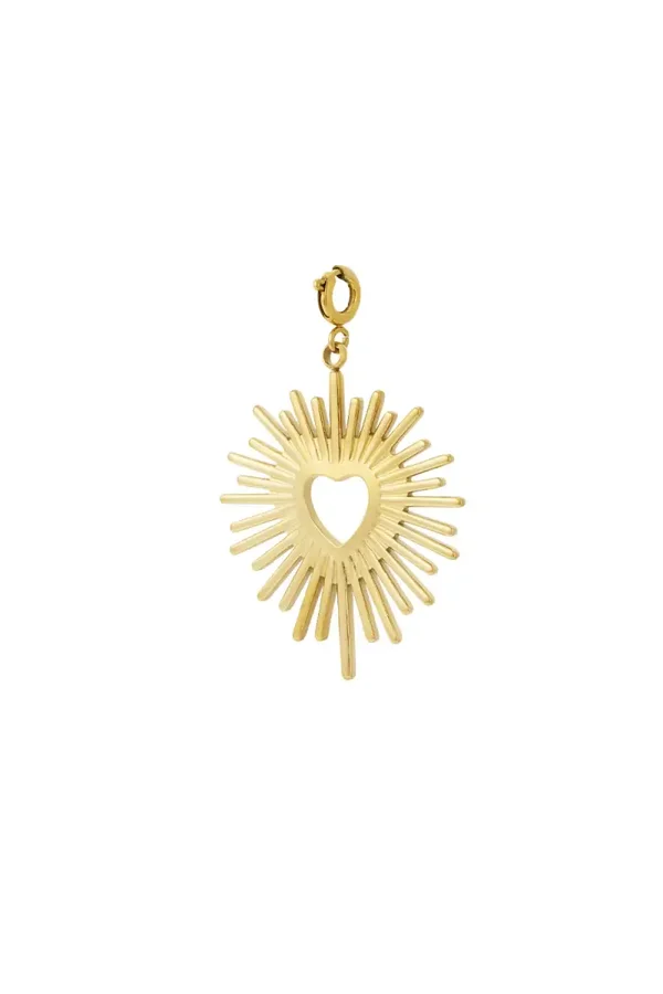 Charm Zonnige Hart - Goud