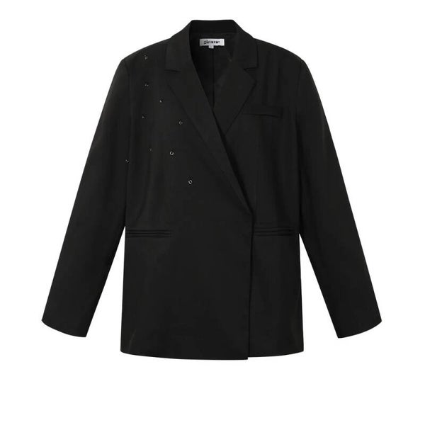 Diy Blazer Gimme overslag, zwart - maat S